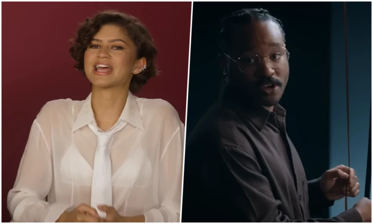 Zendaya durante entrevista comentando desejo de trabalhar com Ryan Coogler