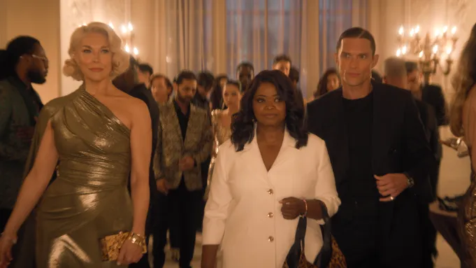 Octavia Spencer e Hannah Waddingham em divulgação da série Ride or Die, do Prime Video.