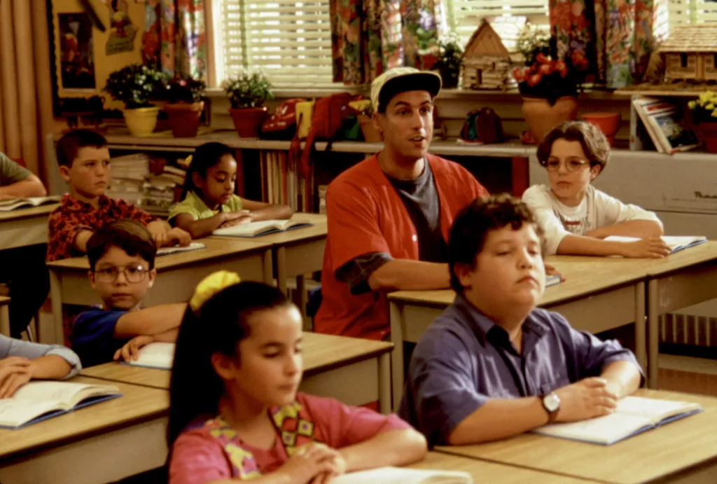 Adam Sandler como Billy Madison em comédia dos anos 90