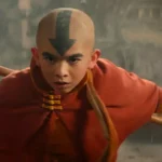 Aang e o grupo em cena da 2ª temporada de Avatar: O Último Mestre do Ar na Netflix