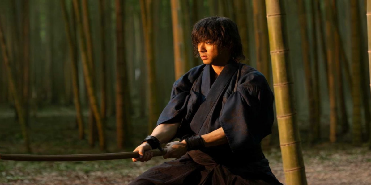 Cena da série A Canção do Samurai, nova adaptação live-action do mangá Chiruran no HBO Max.
