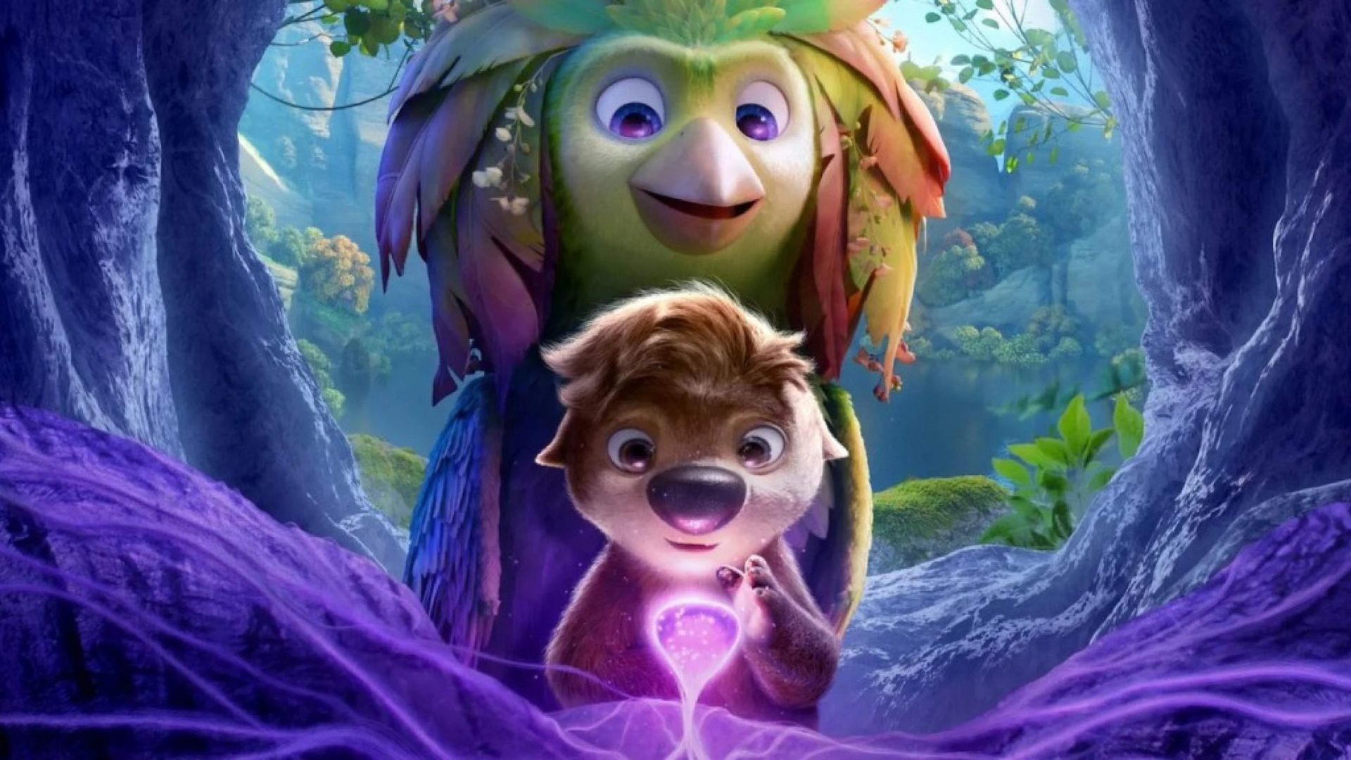 personagens de Como Mágica enfrentam troca de corpos em ambiente colorido do Vale
