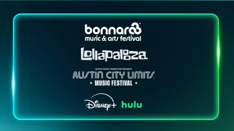 Palco de festival musical associado ao Lollapalooza em transmissão anunciada pelo Disney+.