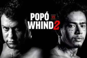 Popó e Whindersson Nunes em material promocional do Fight Music Show 8 no Pacaembu.