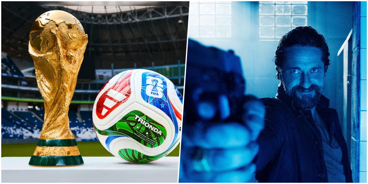 Gerard Butler interpreta atirador de elite em thriller sobre ameaça durante final de Copa do Mundo.