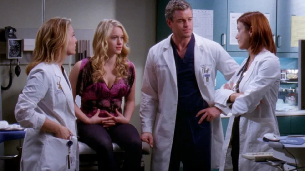 Leven Rambin em evento promocional ligada à franquia Grey’s Anatomy.