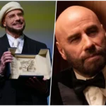 John Travolta recebe Palma de Ouro honorária durante cerimônia surpresa no Festival de Cannes.