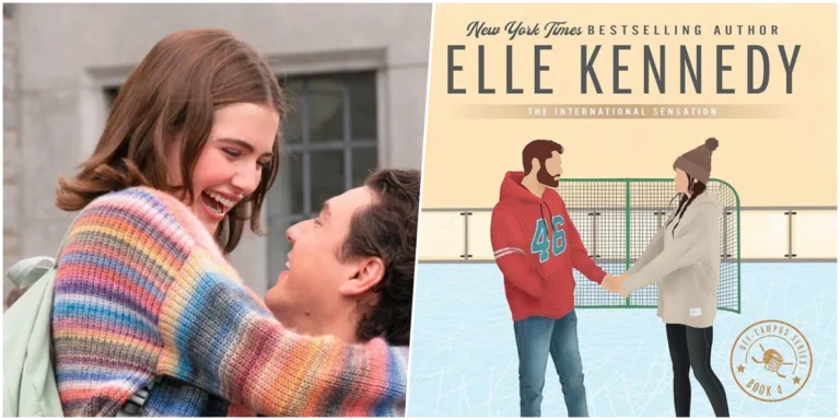 Hannah e Garrett em Off Campus: Amores Improváveis, adaptação do Prime Video baseada nos livros de Elle Kennedy