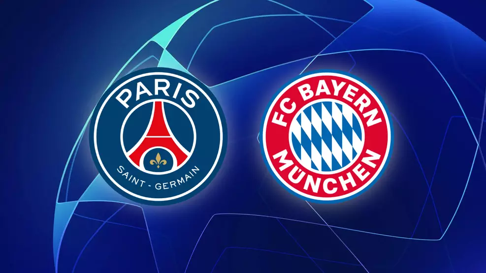 PSG e Bayern de Munique em campo na semifinal da Champions League, disputando vaga na final em confronto decisivo na Allianz Arena.