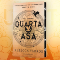 Logo promocional de Quarta Asa, adaptação da obra de Rebecca Yarros produzida pelo Prime Video.