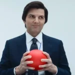 Adam Scott durante evento promocional de Ruptura ao comentar a 3ª temporada da série do Apple TV+.