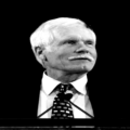 Ted Turner, fundador da CNN e pioneiro da TV a cabo, em registro histórico ligado à expansão da televisão nos Estados Unidos.
