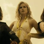 Dominique McElligott como Rainha Maeve em cena da série The Boys.