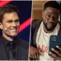 Tom Brady aparece no palco durante evento de Kevin Hart no Netflix Is a Joke Fest em Los Angeles.