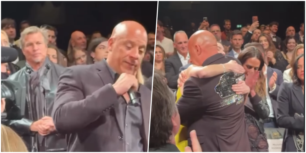 Vin Diesel se emociona durante homenagem a Paul Walker em Cannes