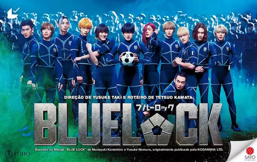 Live-action de Blue Lock em cena da adaptação que estreia nos cinemas brasileiros.