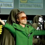 Robert Downey Jr. durante evento da Marvel ao comentar que Doutor Destino será mais poderoso que Thanos no MCU.
