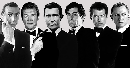 James Bond aparece em ação durante uma das missões da franquia 007.