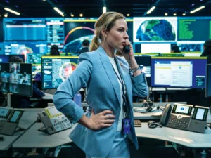 Rebecca Ferguson protagoniza “Casa de Dinamite”, filme sobre as decisões tomadas durante uma ameaça de ataque nuclear.
