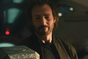 Chris Evans retorna como Steve Rogers, o Capitão América original, em “Vingadores: Doutor Destino”.