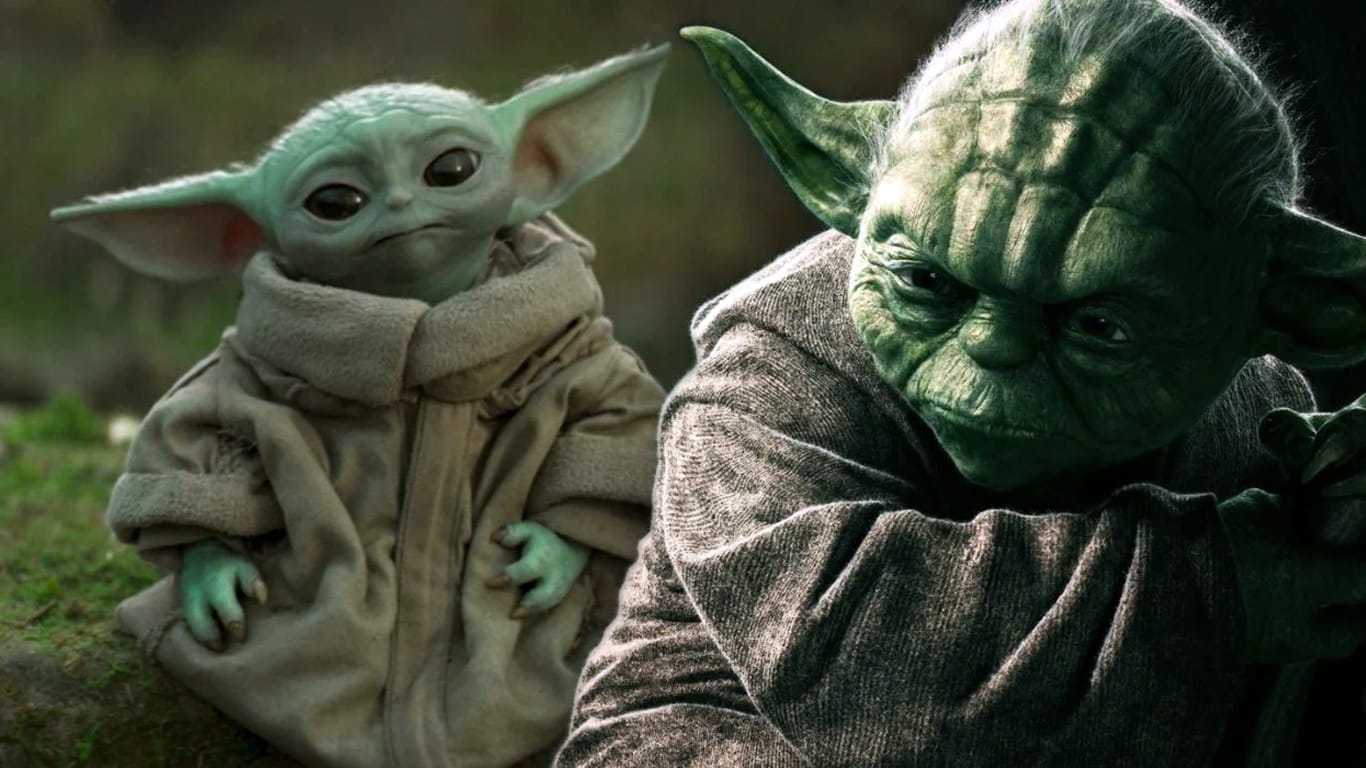 Grogu constrói um abrigo semelhante à antiga casa de Yoda em Dagobah em “O Mandaloriano e Grogu”.