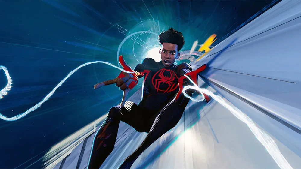 Miles Morales aparece em animação estilizada no filme Homem-Aranha: Através do Aranhaverso