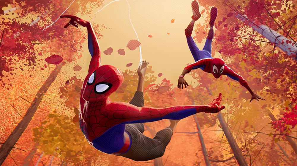 Miles Morales assume o manto do Homem-Aranha em cena da animação Aranhaverso