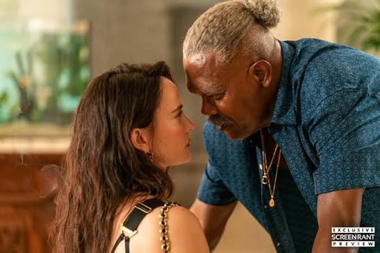 Samuel L. Jackson e Eva Green em cena de “Just Play Dead”.