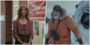 Laura Dern entrega a George Clooney o Leão de Ouro pelo Conjunto da Obra no Festival de Veneza.