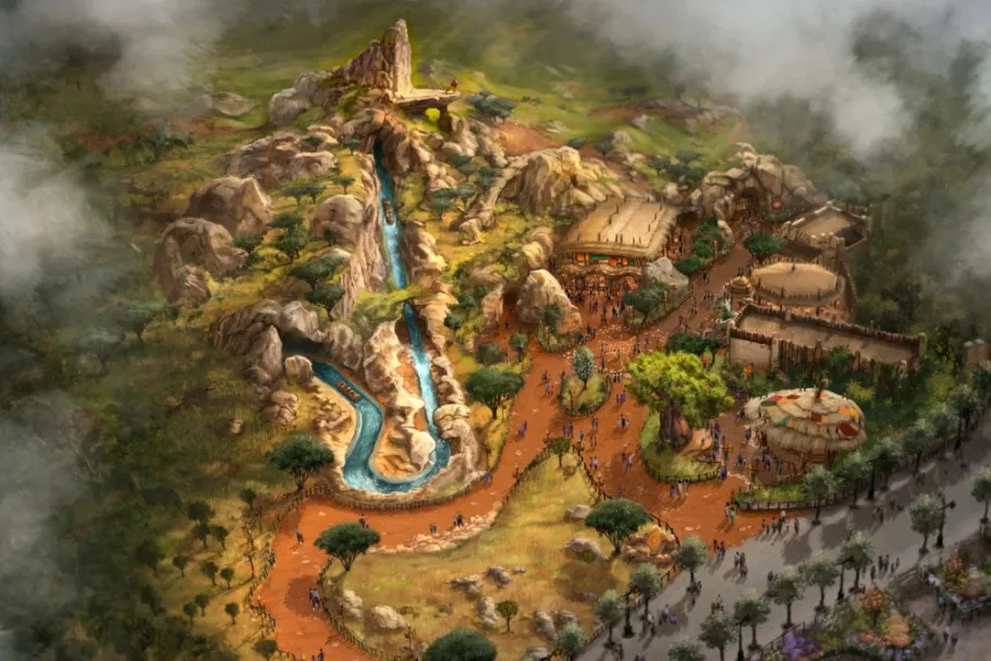 Nova área de O Rei Leão terá atração com Scar na Disneyland Paris.