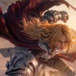 Logo de "Throne and Liberty" em material da Amazon Game Studios.