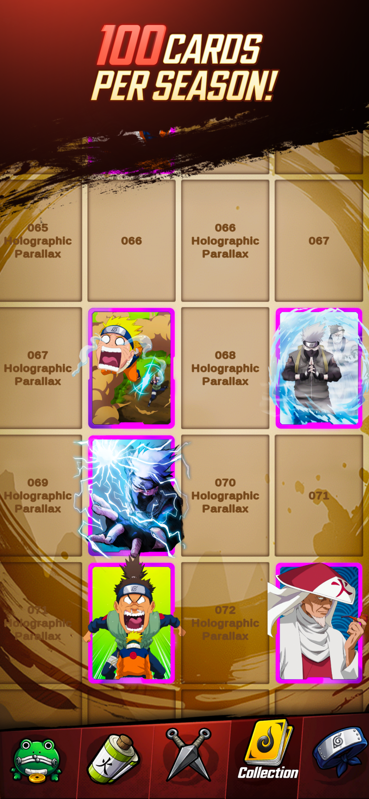 "Naurto Ninja Cards" apresenta cartas digitais oficiais da franquia "Naruto" em aplicativo lançado mundialmente.
