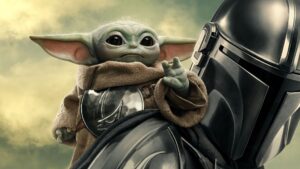 O Mandaloriano e Grogu aparecem juntos em divulgação do filme de Star Wars.