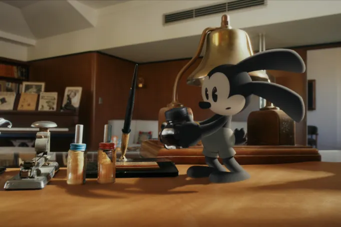Oswald, o Coelho Sortudo retorna em nova série que mistura live-action e animação 2D.