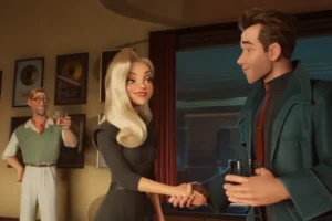 Sam Rockwell dá voz ao detetive Ray Gunn no novo filme de Brad Bird.