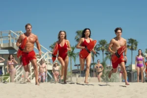 Stephen Amell interpreta Hobie Buchannon no reboot de Baywatch, previsto para 2027.