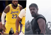 LeBron James e Bronny James em vídeo promocional do filme A Odisseia, de Christopher Nolan.