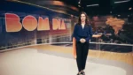 Ana Paula Araújo no novo estúdio do Bom Dia Brasil