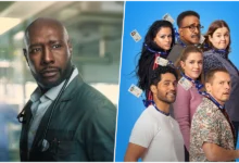 O ator Morris Chestnut caracterizado como o médico John Watson na série Watson da CBS.