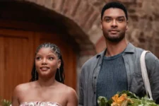 Halle Bailey and Regé-Jean Page in "You, Me & Tuscany
