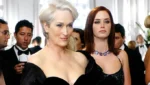 Meryl Streep como Miranda Priestly em O Diabo Veste Prada durante produção do filme de 2026