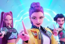 Cena de Guerreiras do K-Pop, sucesso da Netflix que terá novas ações e produtos ao longo do ano