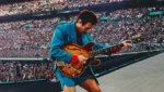 Harry Styles durante show da turnê Together, Together em Wembley após incidente no palco