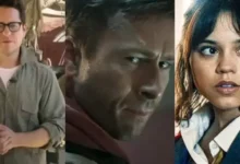 Cena de mistério com Glen Powell e Jenna Ortega em The Great Beyond
