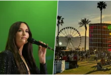 Kacey Musgraves em performance no festival Coachella