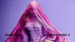 Capa do novo álbum de Madonna, Confessions on a Dance Floor: Part II, com luzes de discoteca ao fundo.