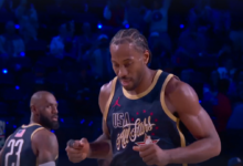 Quadra de basquete lotada durante um jogo da temporada regular da NBA em 2026.