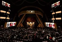 Estatueta do Oscar em destaque representando anúncio das datas das cerimônias de 2027 e 2028