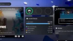 Interface do PlayStation 5 exibindo ranking de jogos mais populares em versão beta do sistema.