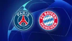 PSG e Bayern de Munique em campo na semifinal da Champions League, disputando vaga na final em confronto decisivo na Allianz Arena.